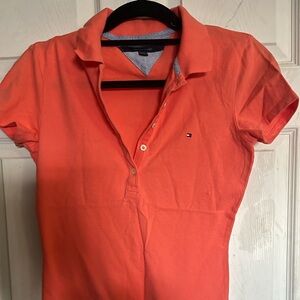 Tommy Hilfiger Women's Coral Button Down Shirt